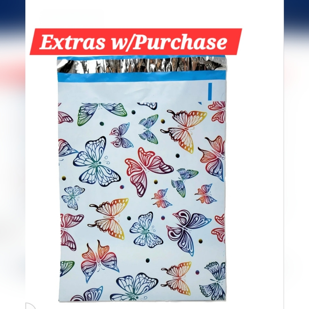15ct. 14.5x19 Polymailers, Bonus: Random Thank You Cards/Stickers
